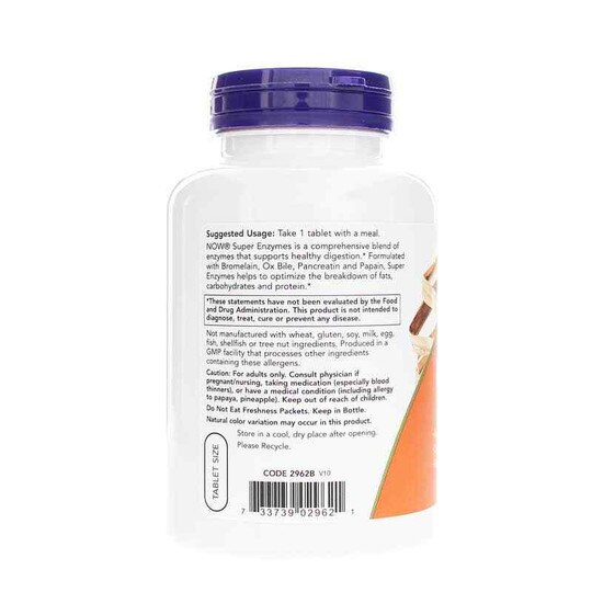 Super Enzymes Tablets, NOW